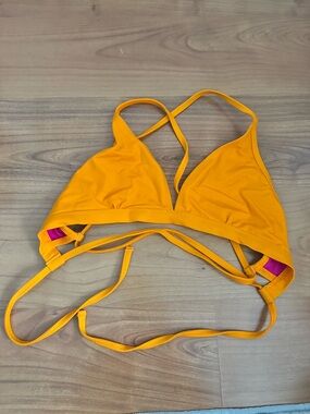 Jolyn Teresa Orange Bikini Top Large NWOT